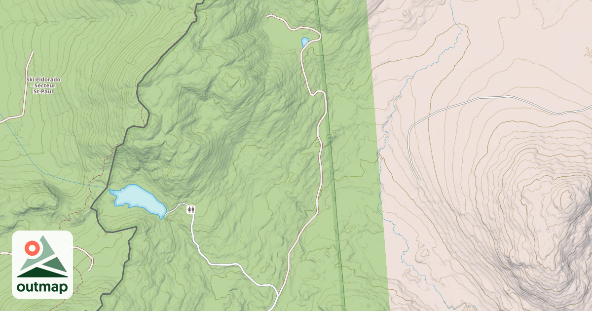Map of East Inlet Rd
