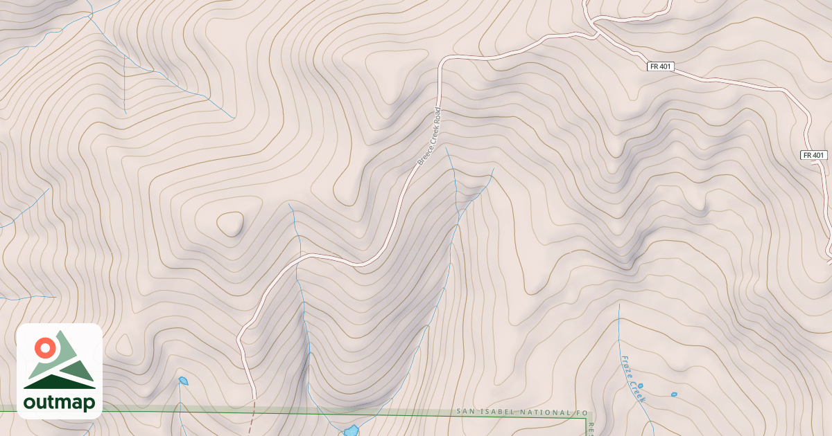 Map of BREECE CREEK