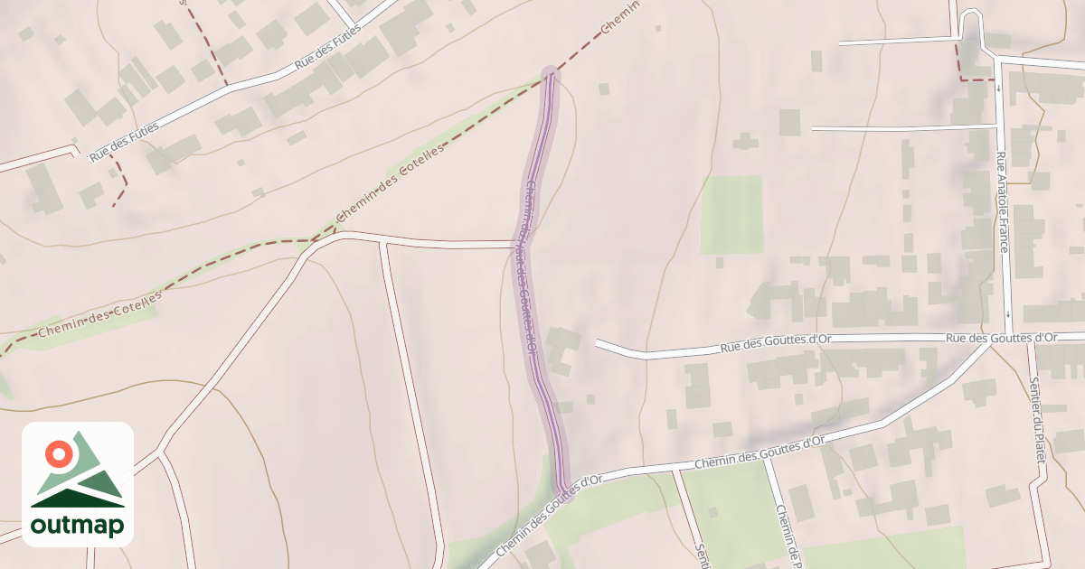 Map of Chemin du Haut des Gouttes d'Or