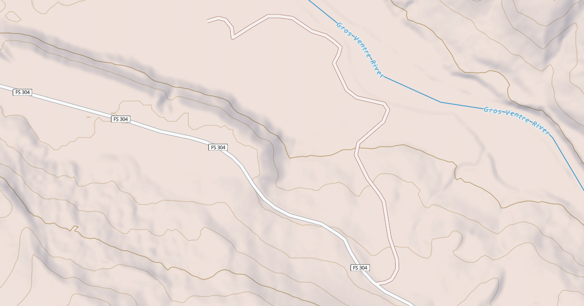Map preview of GRAYHILLS SPUR-GROS VENTRE RD
