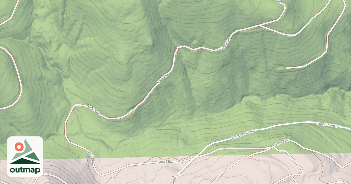 Map of MOSQUITO CREEK