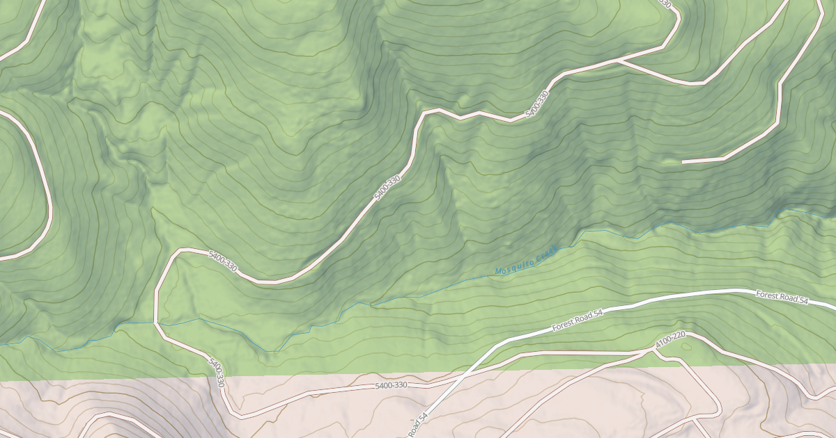 Map preview of MOSQUITO CREEK