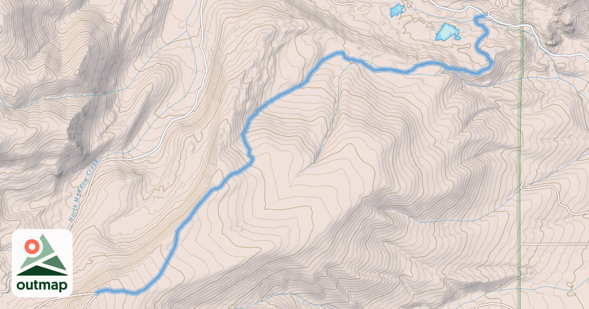 Map of Table Mountain Ridge Road