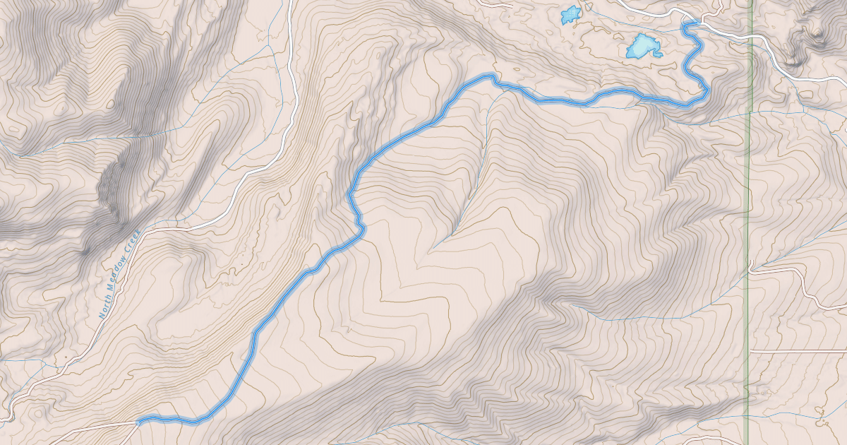Map preview of Table Mountain Ridge Road