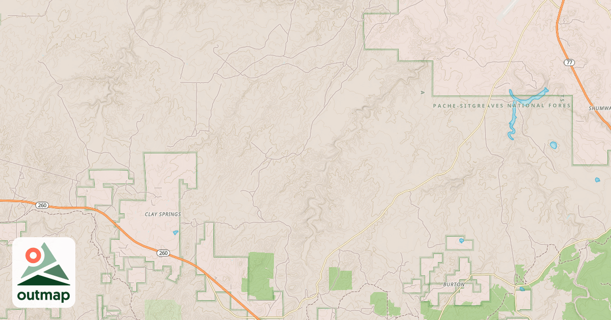 Map of CACTUS FLAT