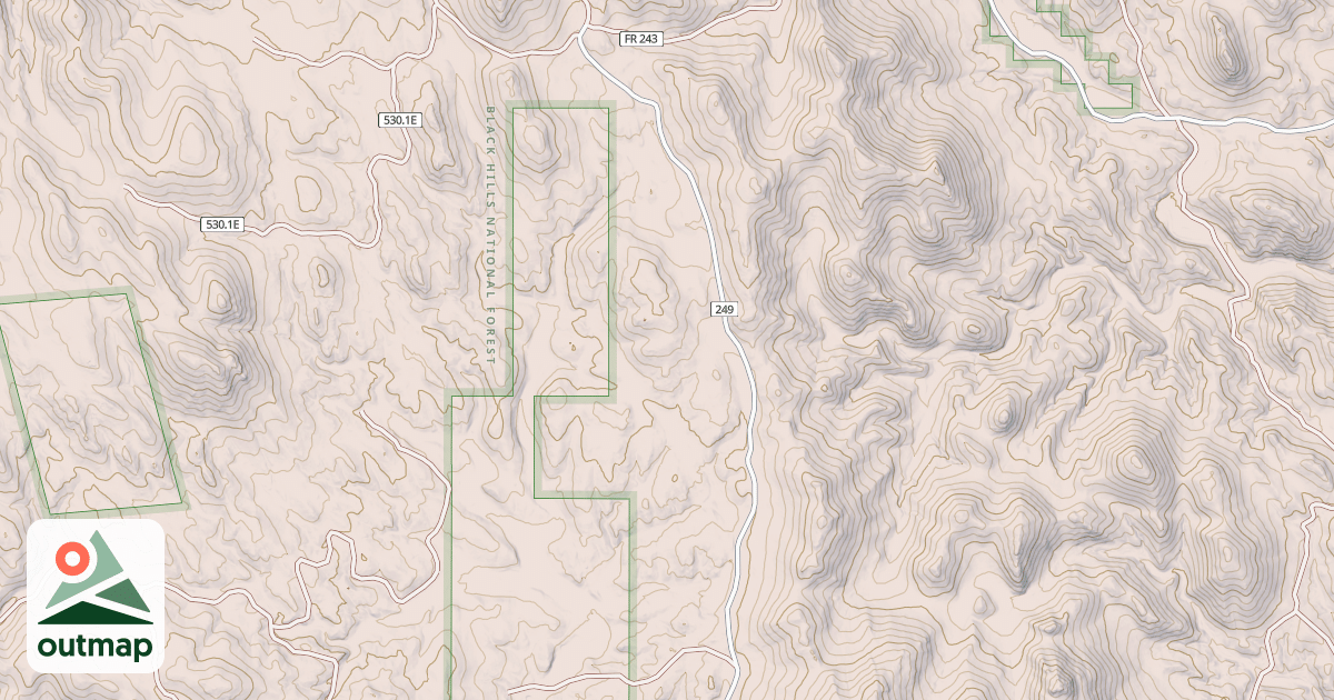 Map of CHINA GULCH