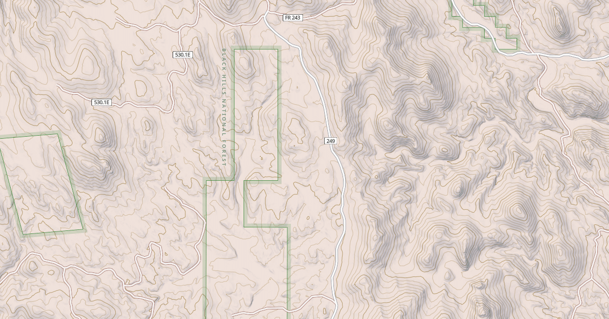 Map preview of CHINA GULCH