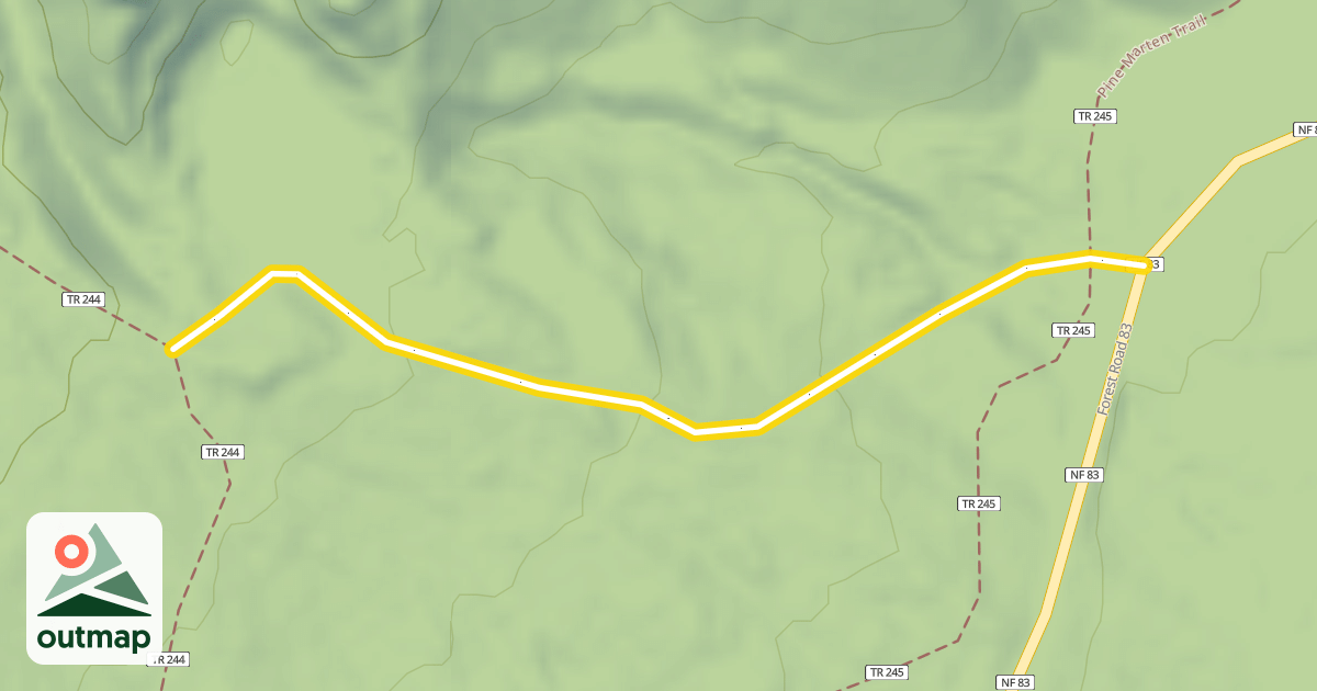 Map of Rock Pit Trail
