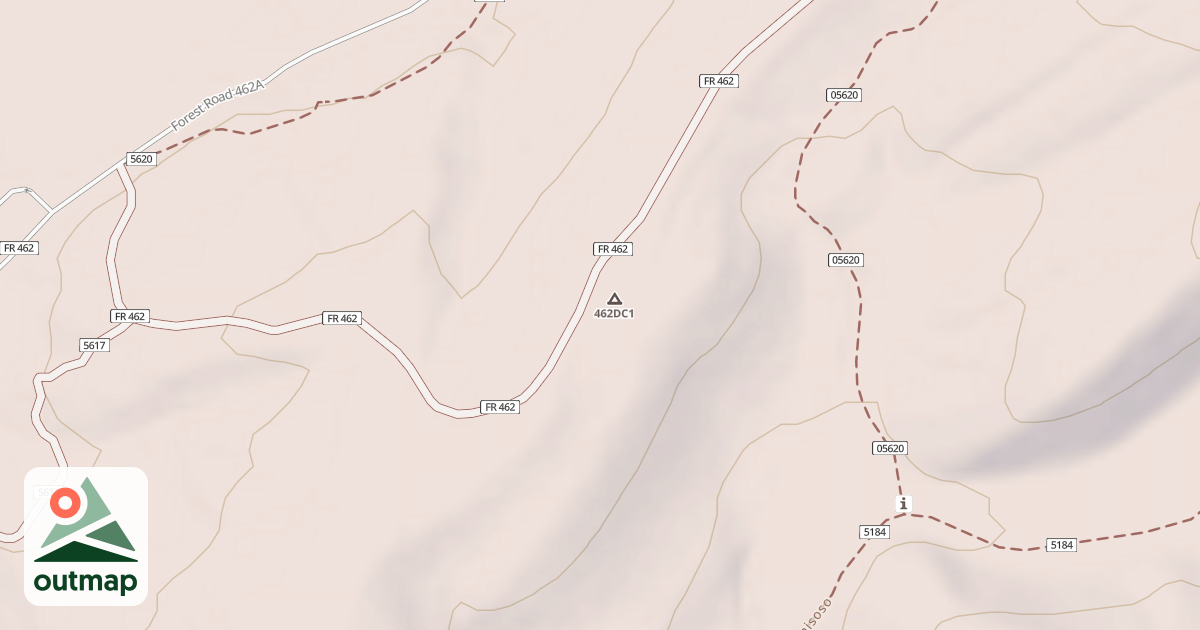Map of 462 DISPERSED CAMP SPUR