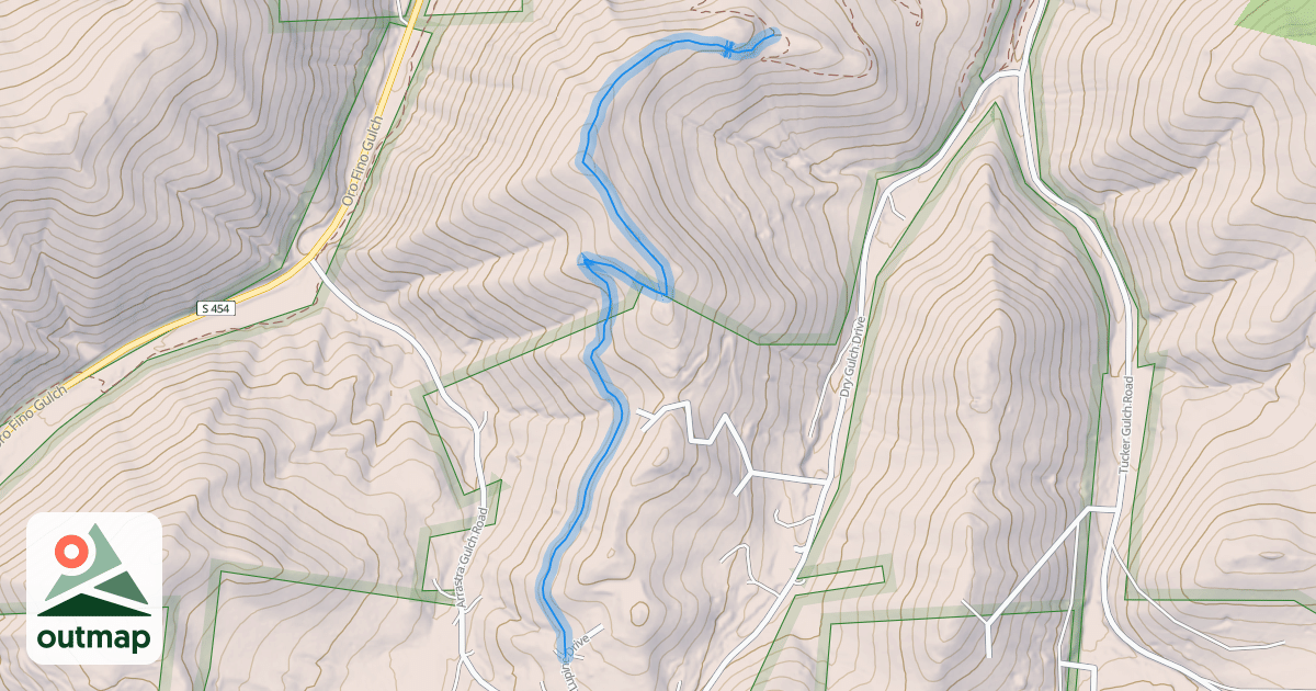 Map of Rodney Ridge Trail