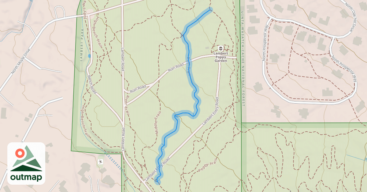 Map of Ruin Trail
