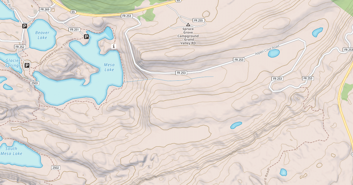 Map preview of ASPEN COVE SNOWMOBILE