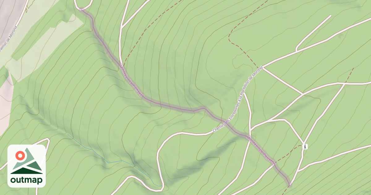 Map of Montée "La Ponsec"
