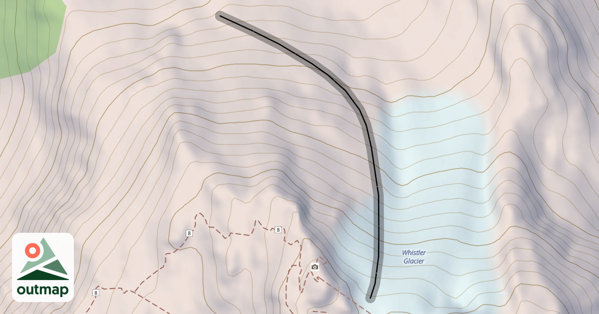 Map of Whistler Bowl Shoulder
