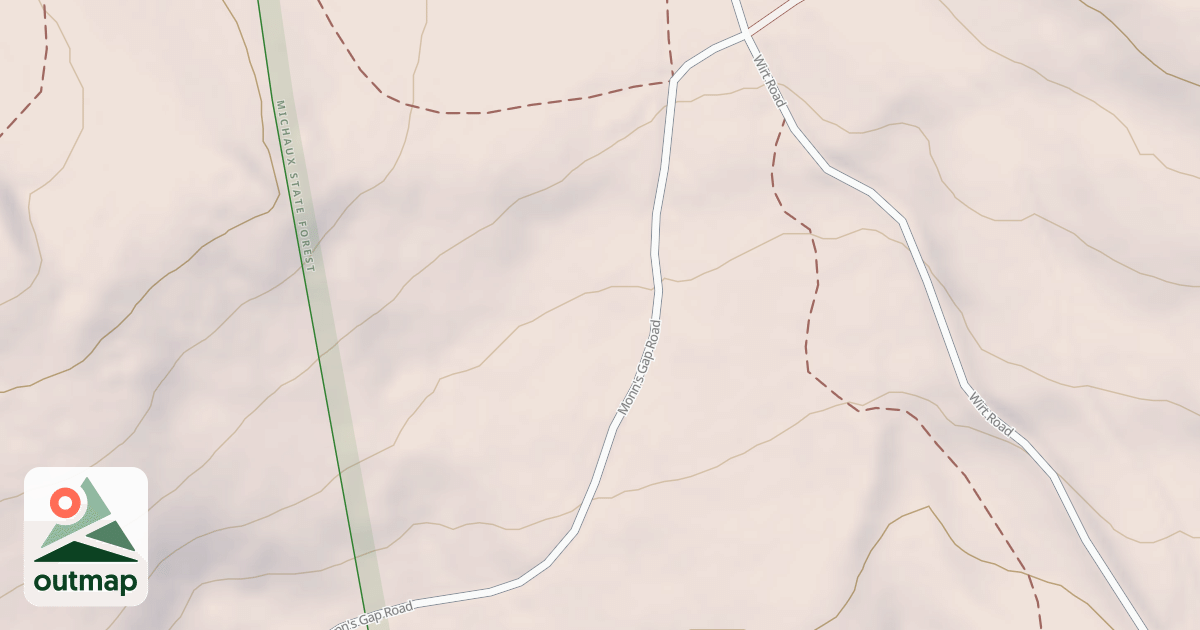 Map of Michaux State Forest – Snowmobile Trail System (Southern)