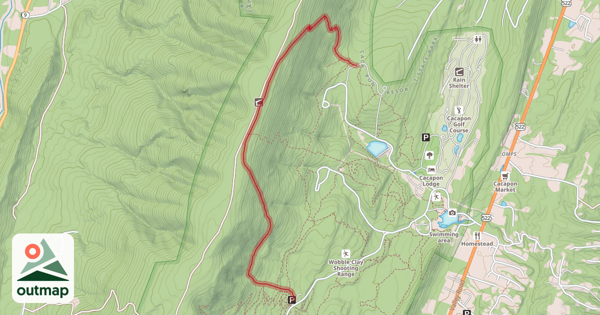 Map of Ziler Loop Trail