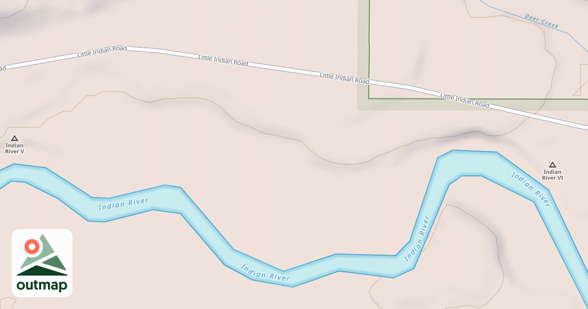 Map of LITTLE INDIAN SPUR E