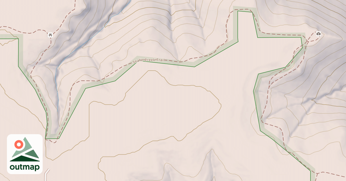 Map of Snake Creek Trail