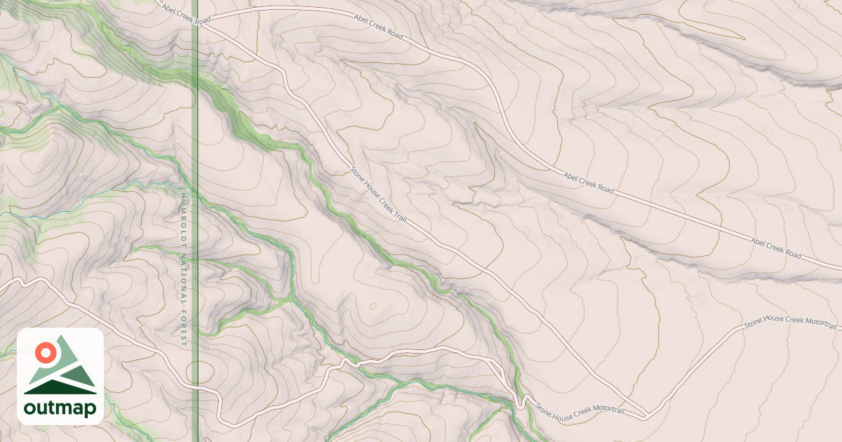 Map of STONE HOUSE CREEK