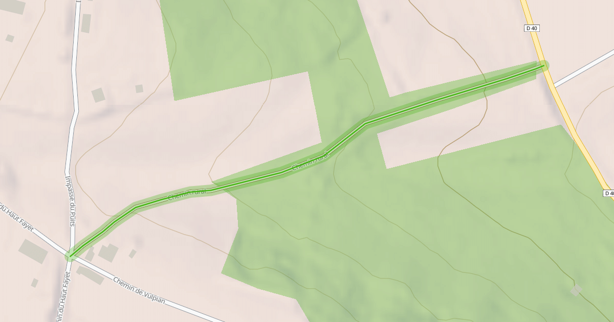 Map preview of Chemin rural