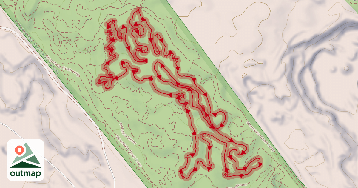 Map of Adam's Run ◆◆