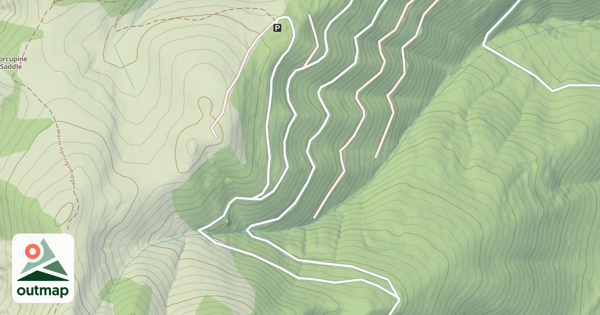 Map of (FDR) PORCUPINE SADDLE