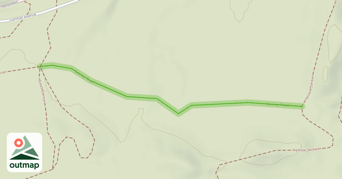 Map of Secret Trail