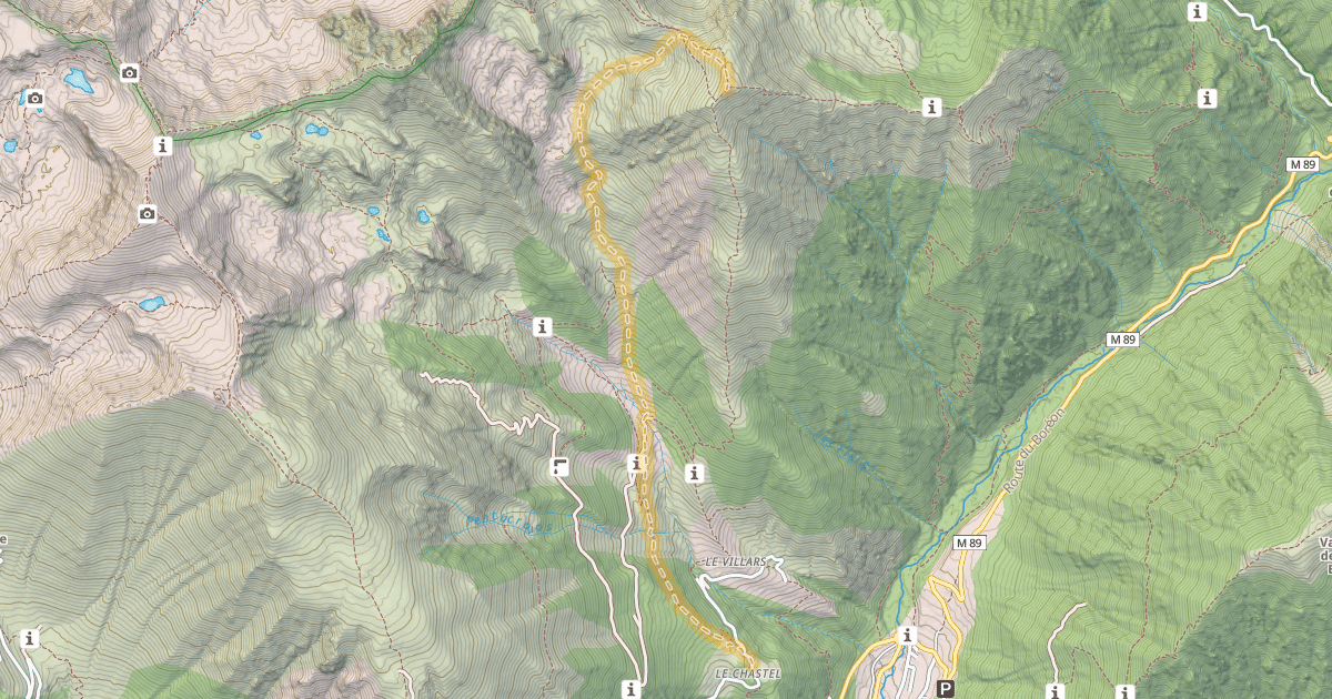 Map preview of Mont Archas — Le Chastel
