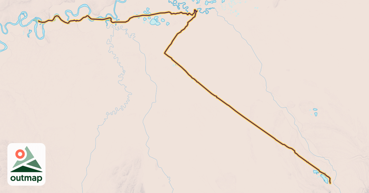 Map of Iditarod National Historic Trail