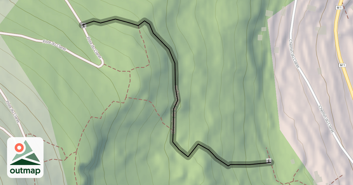 Map of Chemin de la Montagne