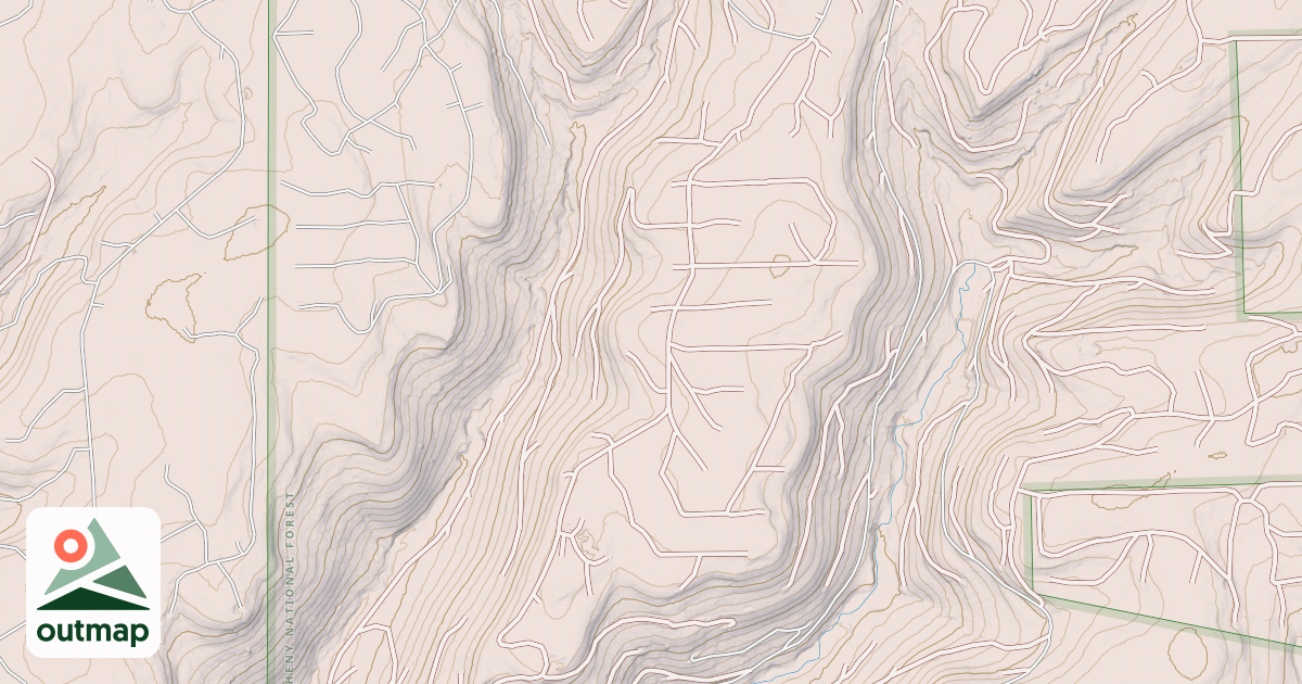 Map of NORTH WESTLINE