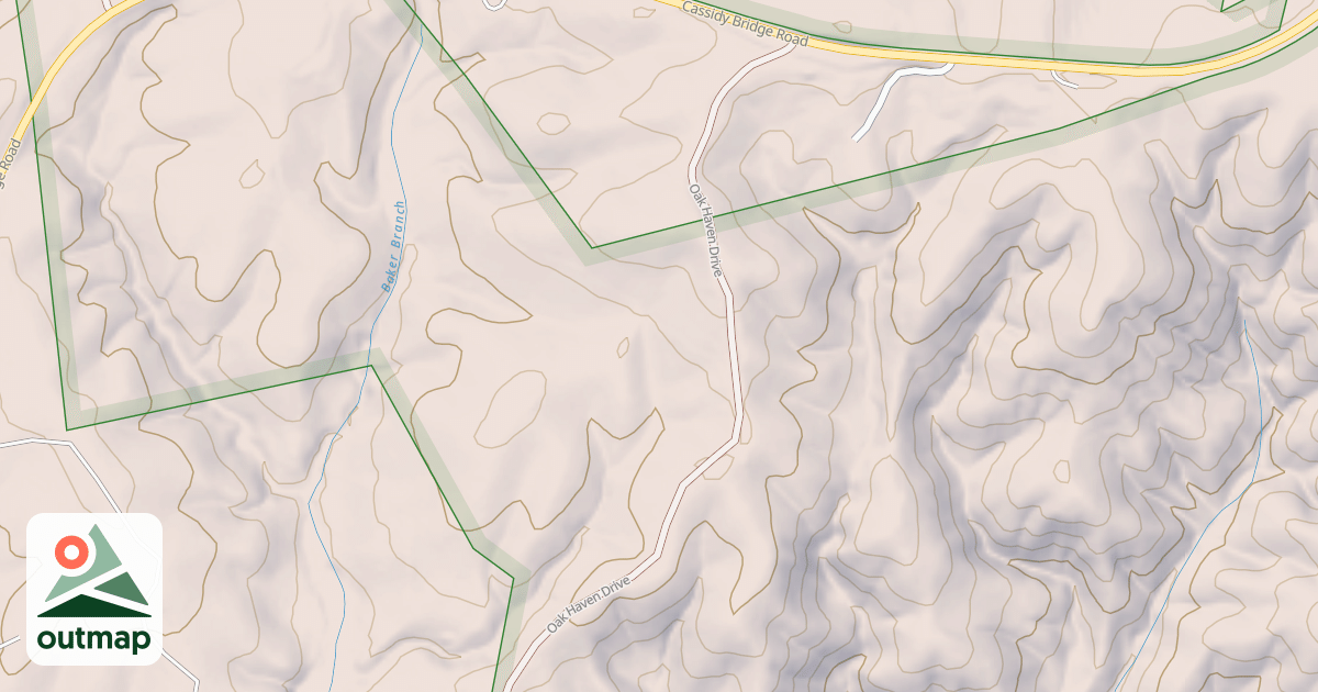 Map of OAK HAVEN DRIVE