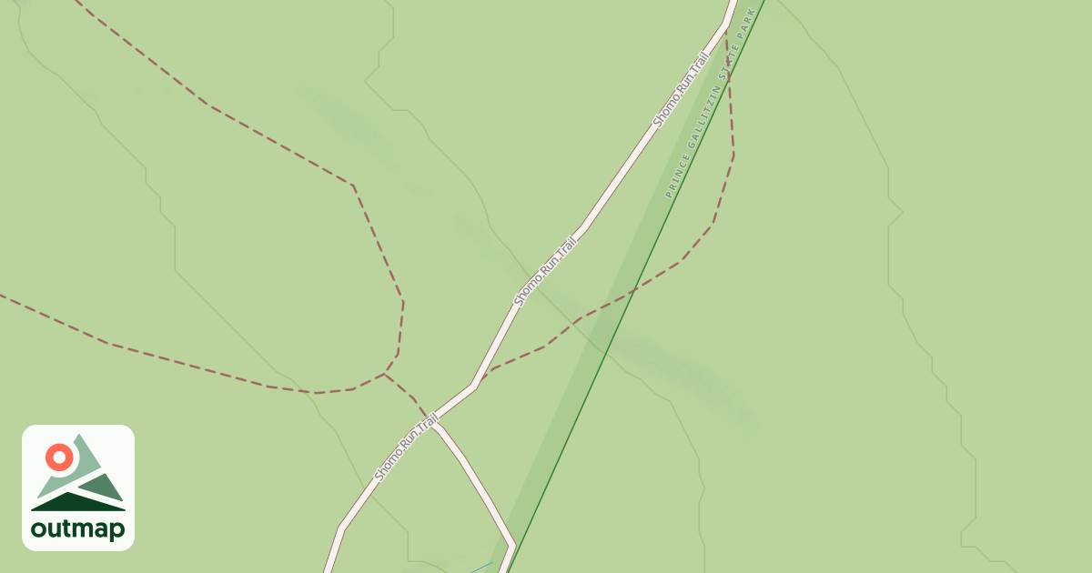 Map of Prince Gallitzin State Park Trails