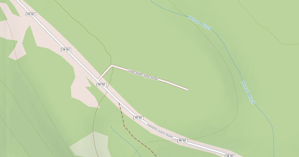 Map preview of LITTLE ALDER SPUR