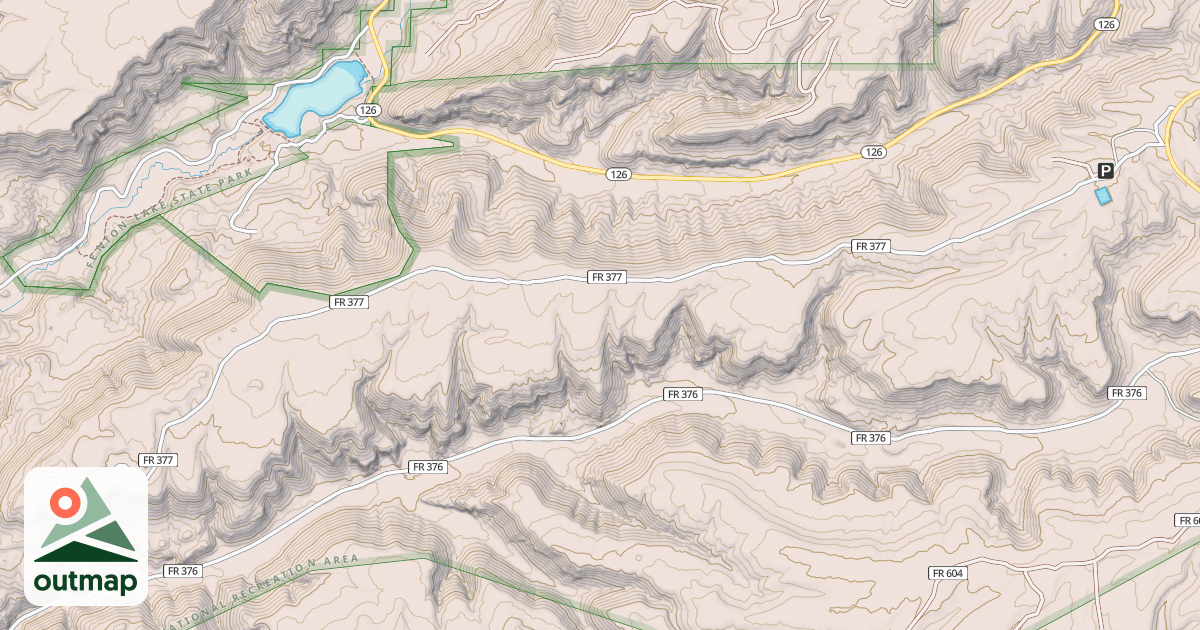 Map of LAKE FORK MESA
