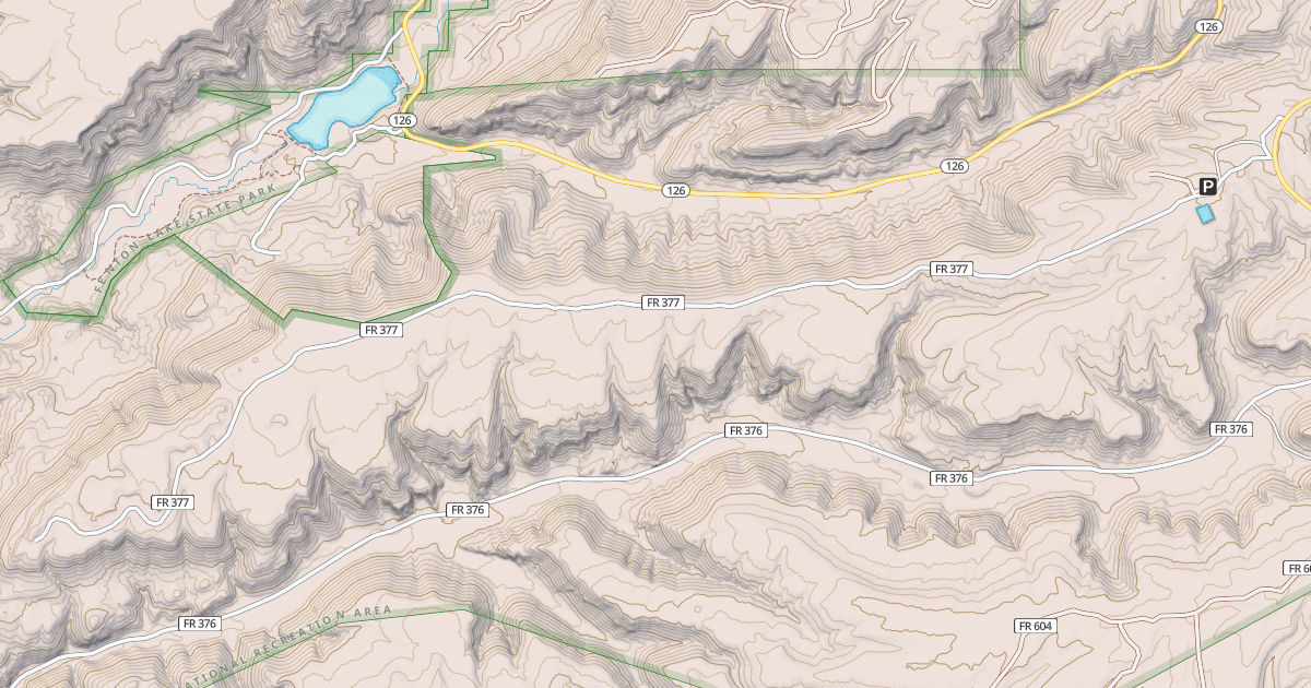 Map preview of LAKE FORK MESA