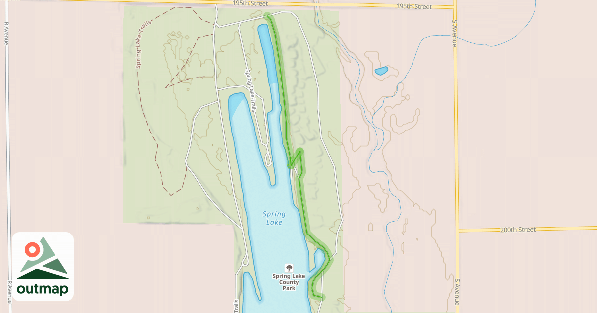 Map of Spring Lake Trails