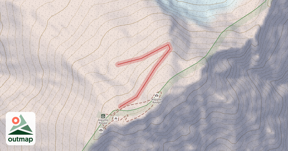 Map of Aiguille Rouge