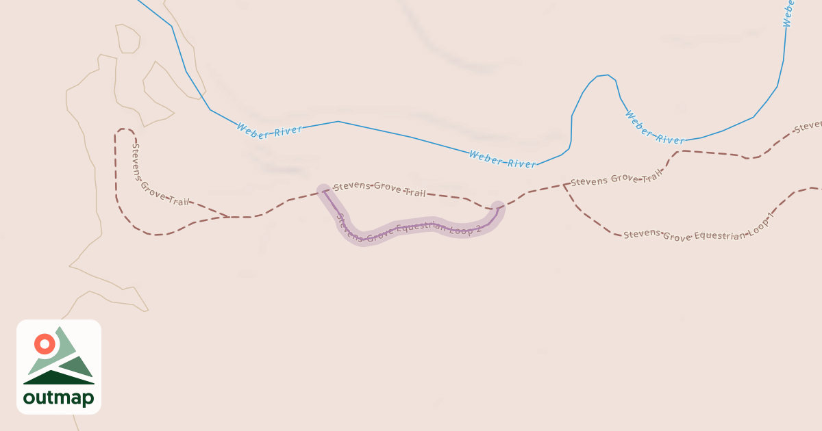 Map of Stevens Grove Equestrian Loop 2