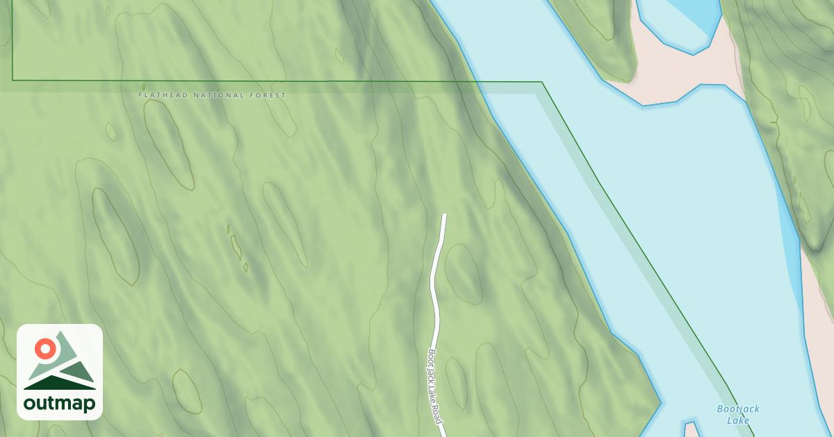 Map of BOOTJACK LAKE