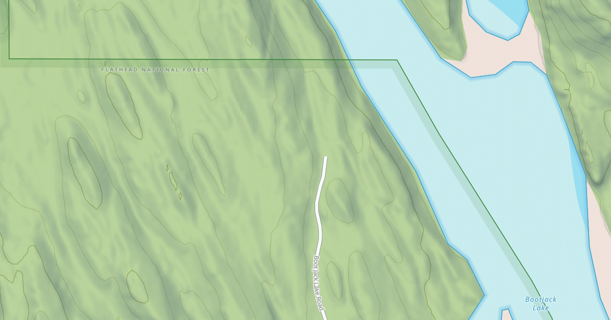 Map preview of BOOTJACK LAKE