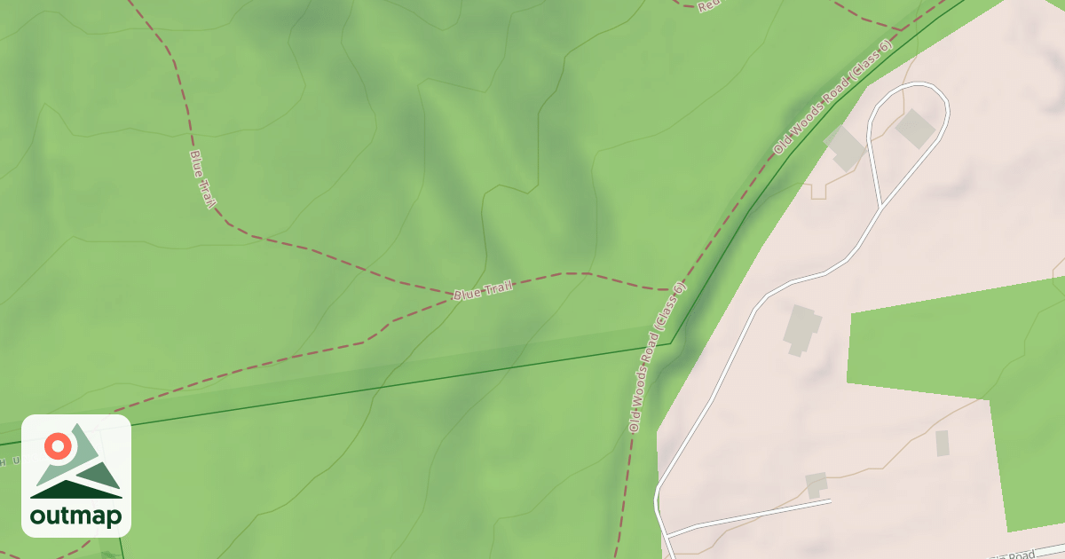 Map of Blue Trail