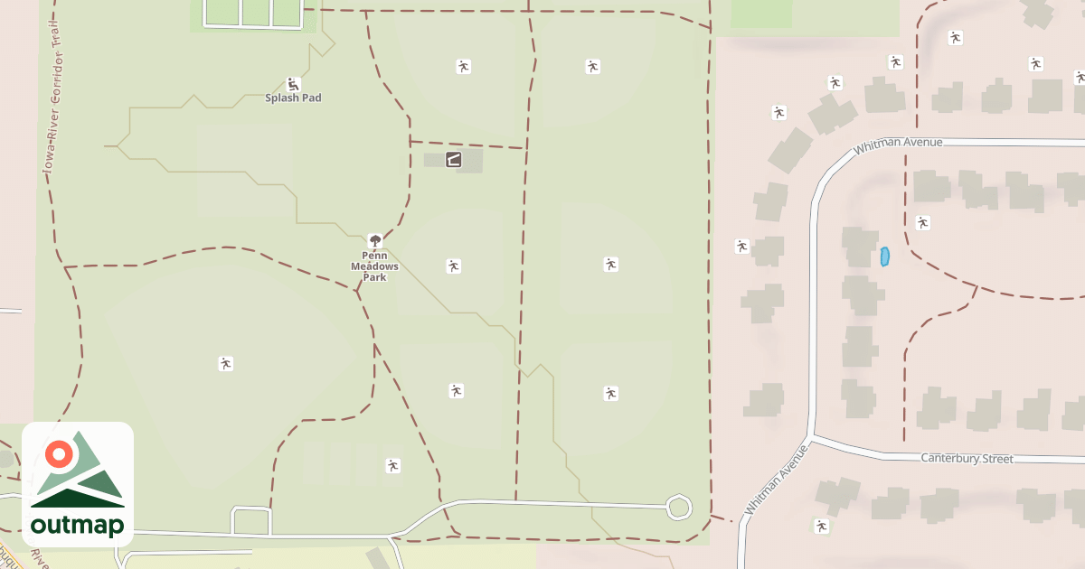 Map of Penn Meadows Park