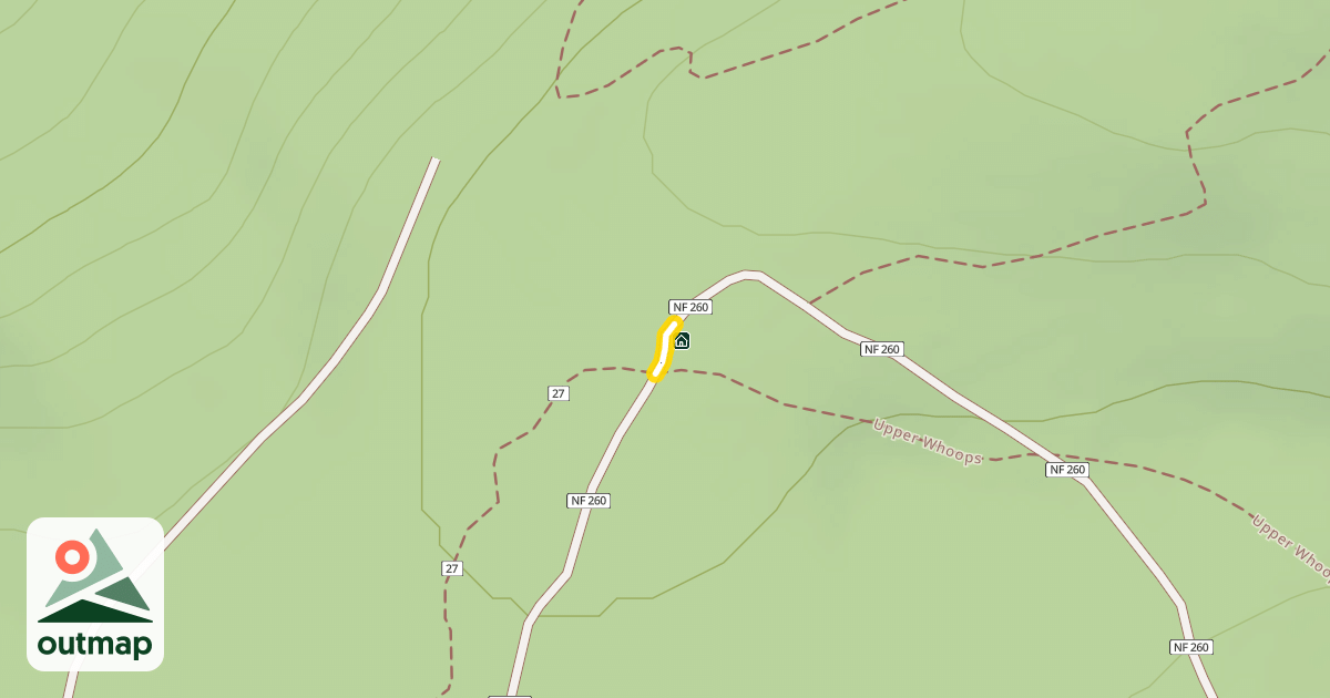 Map of Forest Road 4615-260