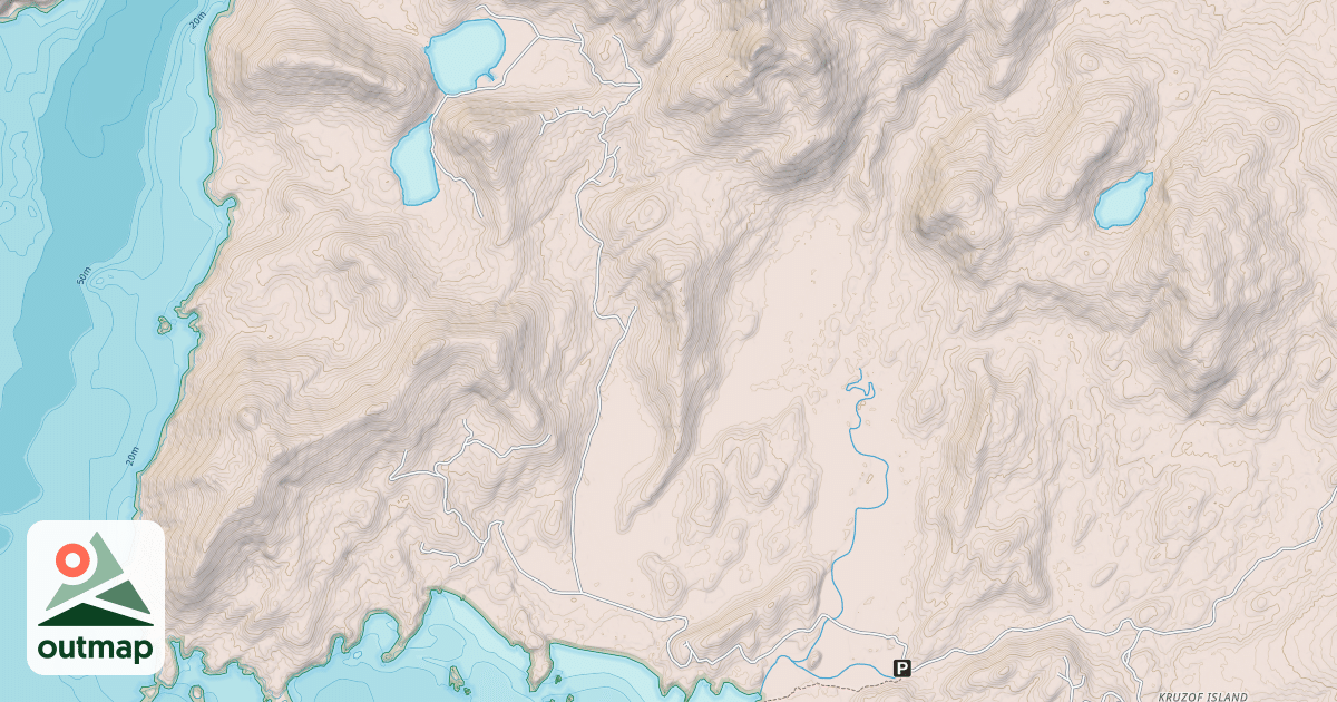 Map of TWIN LAKES ROAD