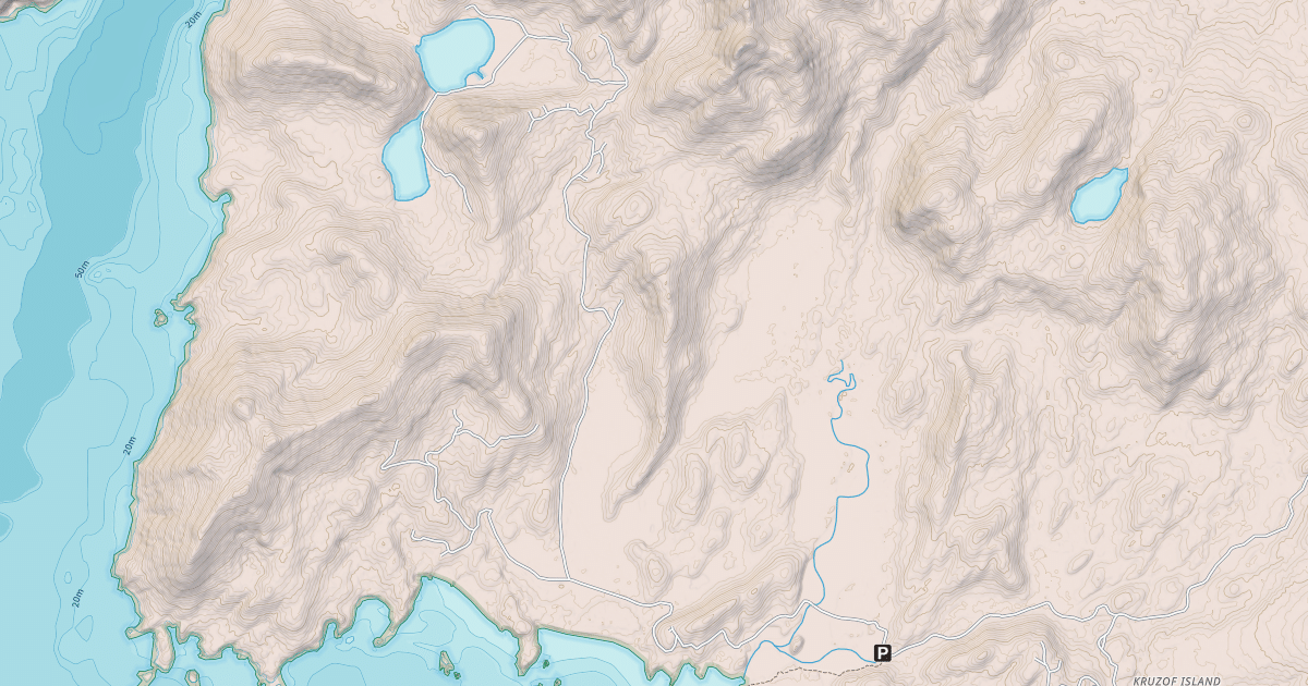 Map preview of TWIN LAKES ROAD