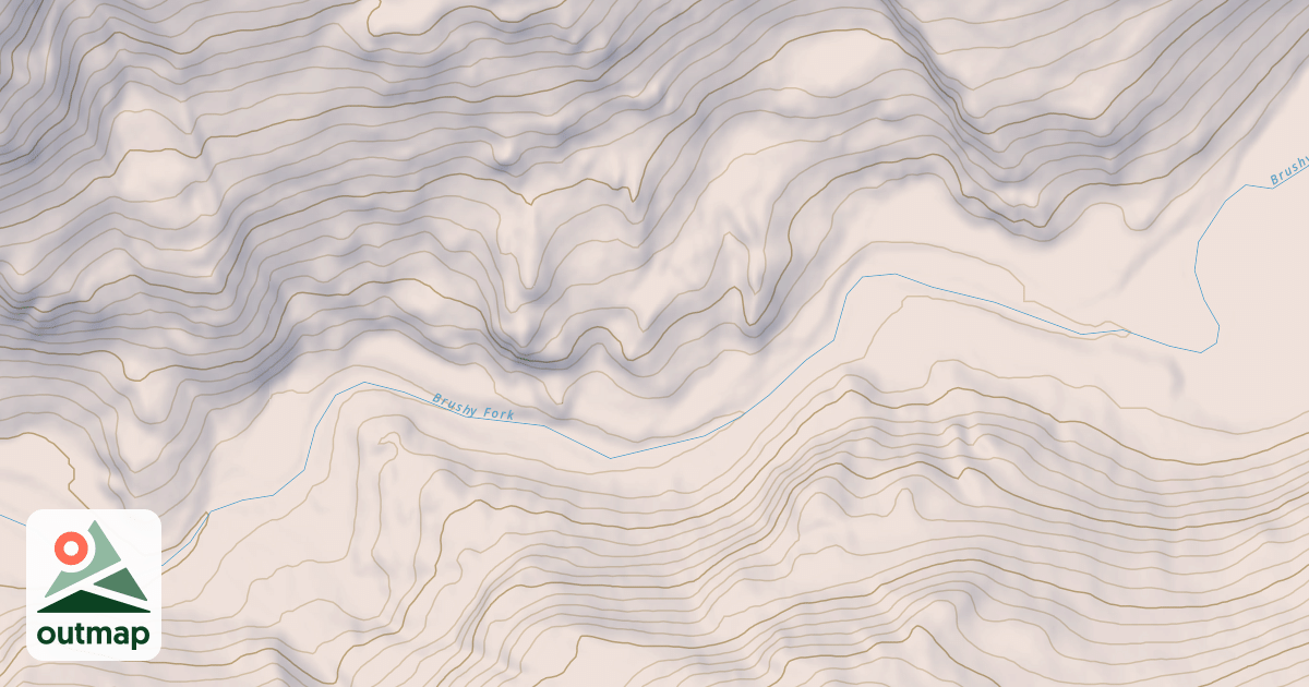 Map of Brushy Fork