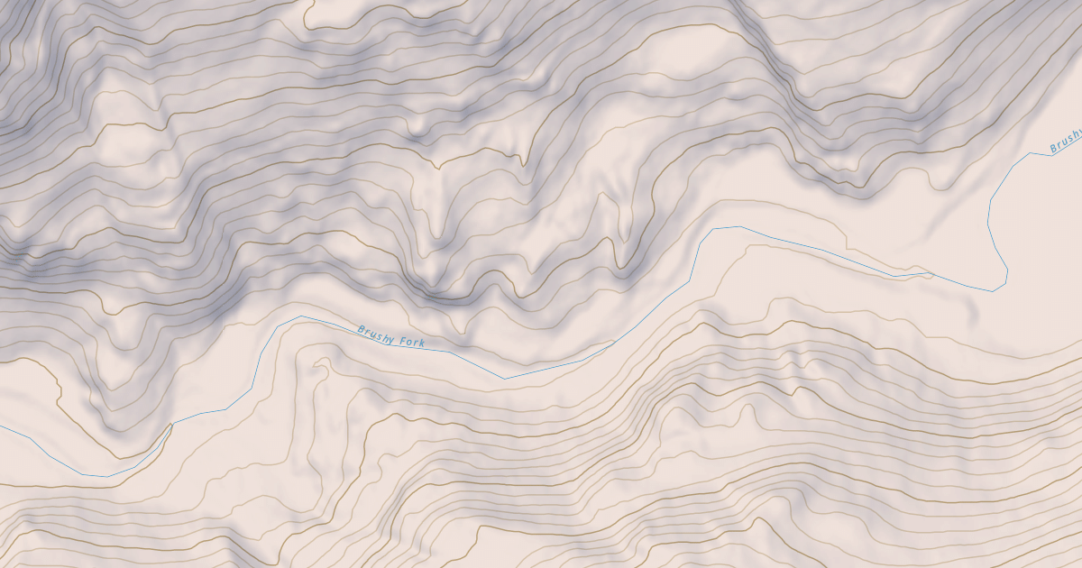 Map preview of Brushy Fork
