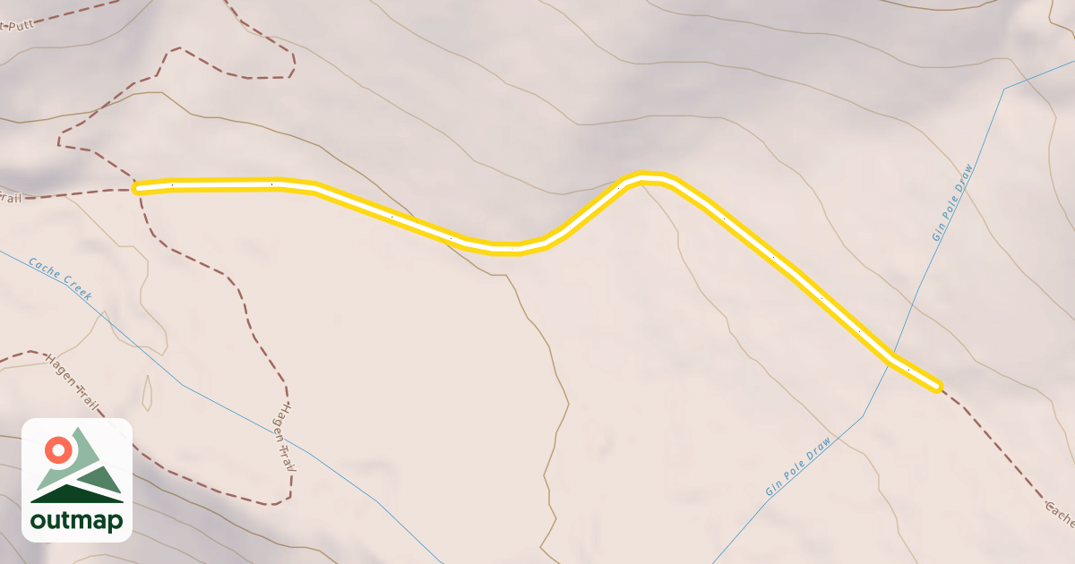 Map of Cache Creek Trail