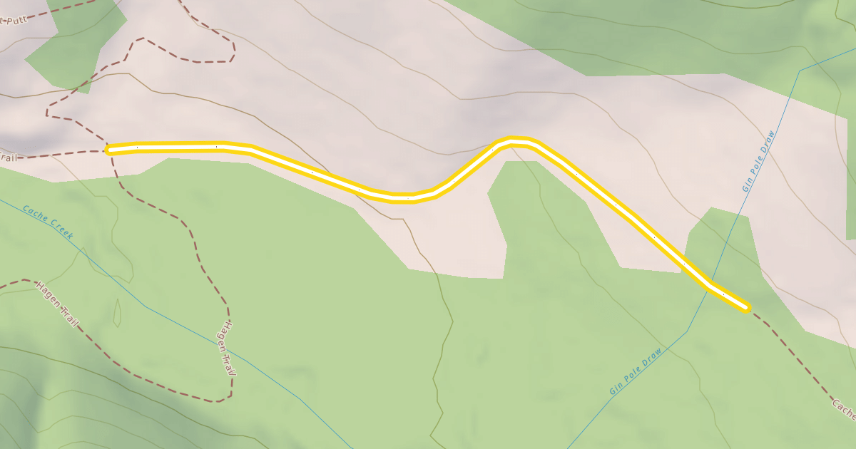 Map preview of Cache Creek Trail